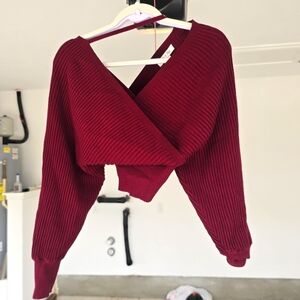 Elegant Burgundy Sweater
